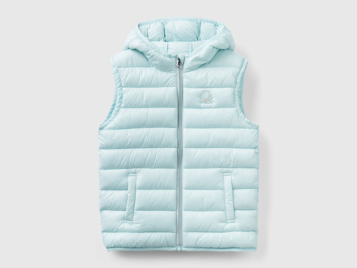 Gilet imbottito con cappuccio
