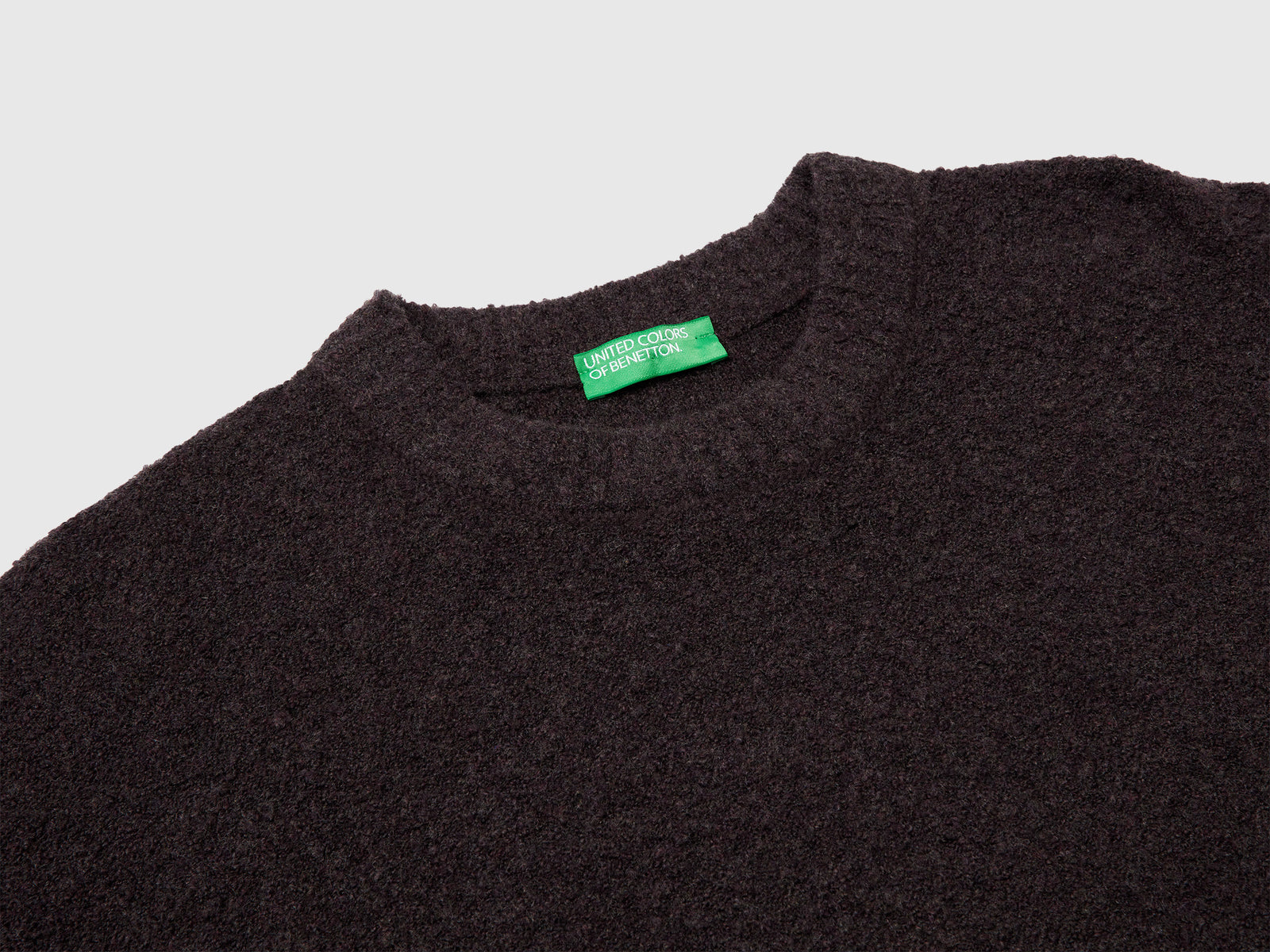 Maglione in misto lana da uomo grigio scuro 3 | Benetton Outlet