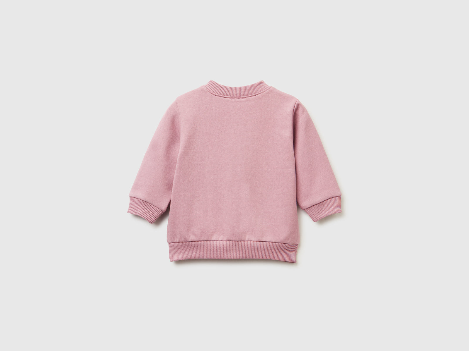 Calda felpa con stampa logo da neonato malva 2 | Benetton Outlet