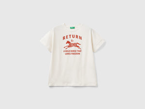 T-shirt in cotone bio con stampa