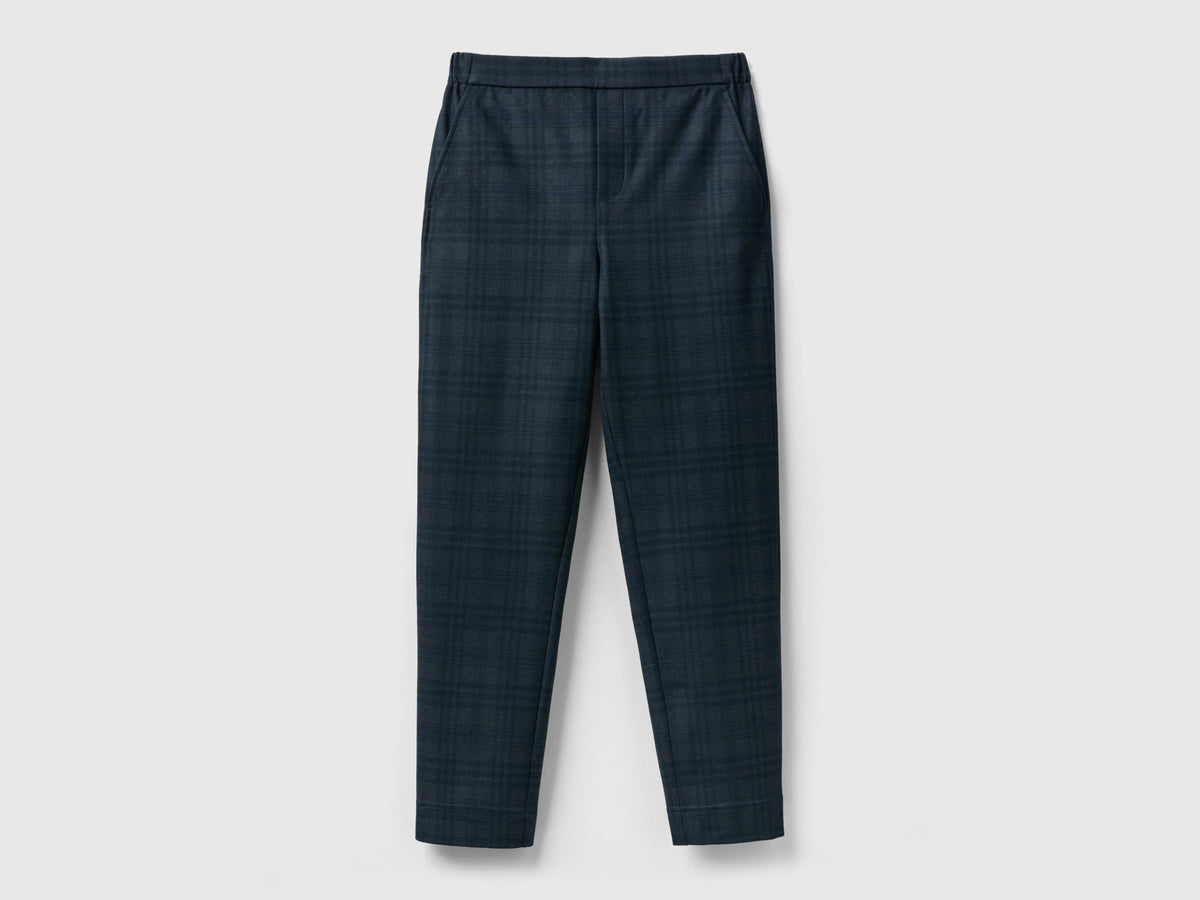 Pantaloni fantasia con elastico in vita