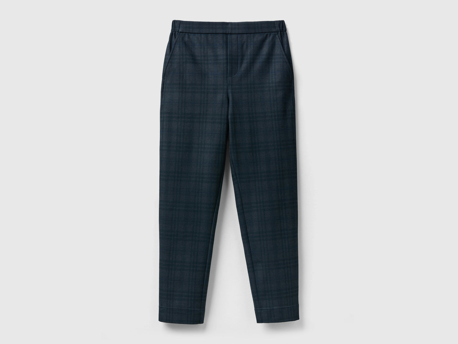 Pantaloni fantasia con elastico in vita da donna nero | Benetton Outlet