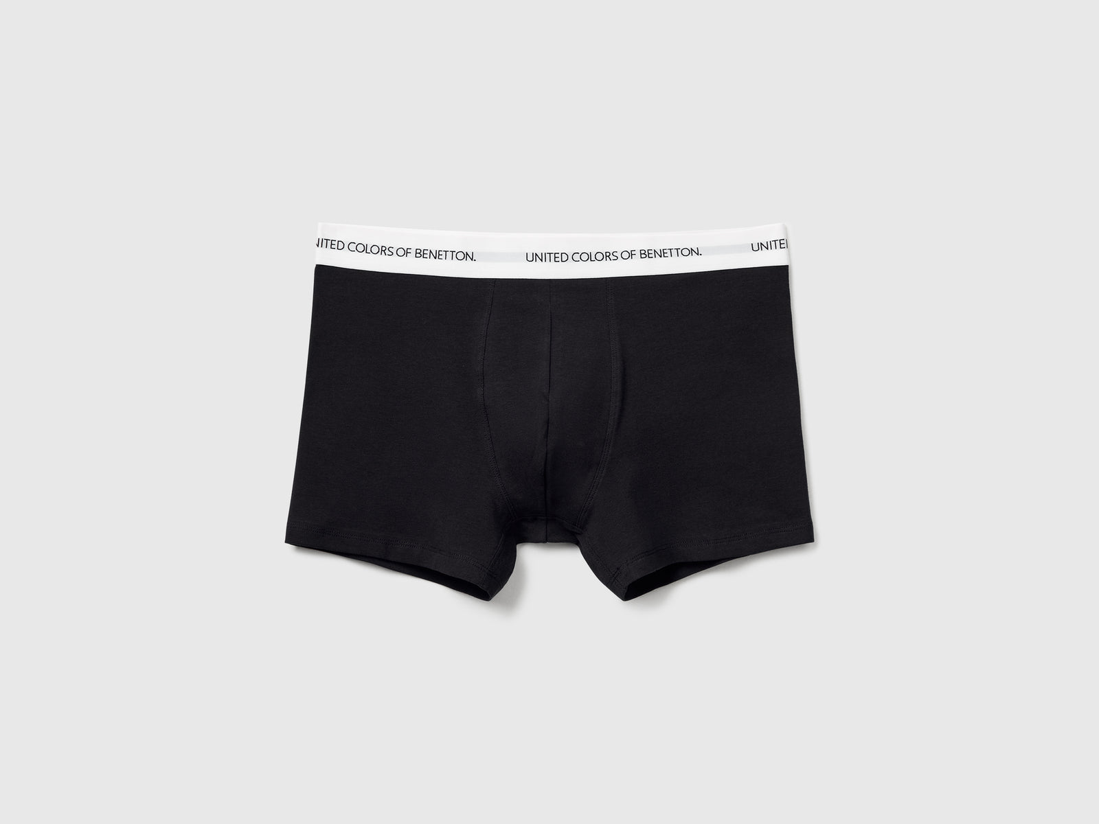 Boxer in cotone stretch da uomo nero | Benetton Outlet