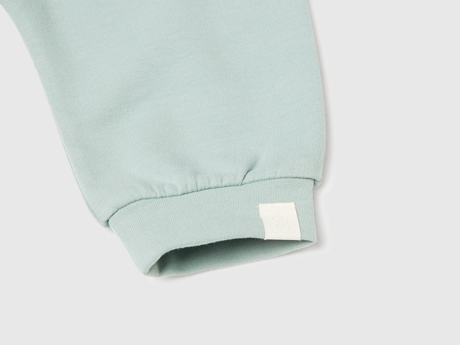 Pantaloni in felpa da neonato verde acqua 3 | Benetton Outlet