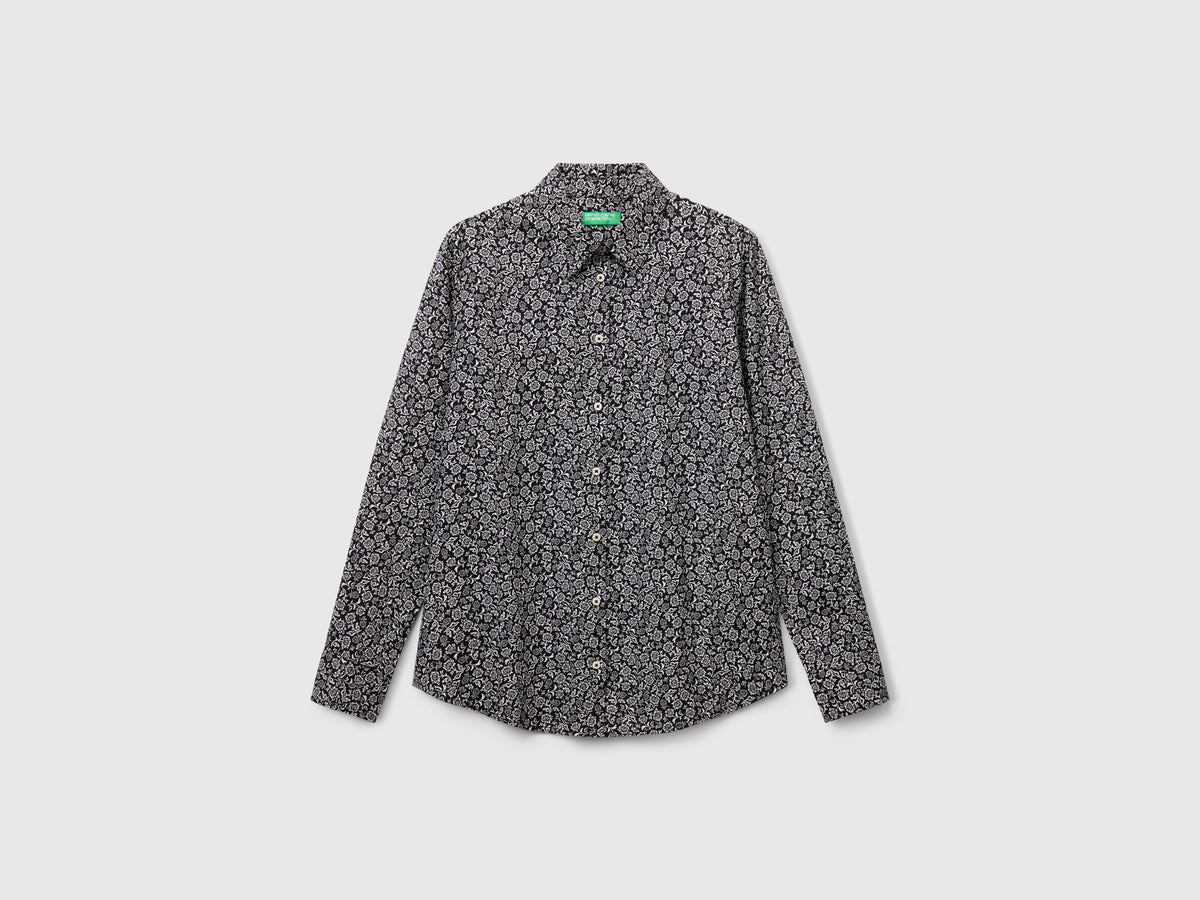 Camicia fantasia in cotone leggero