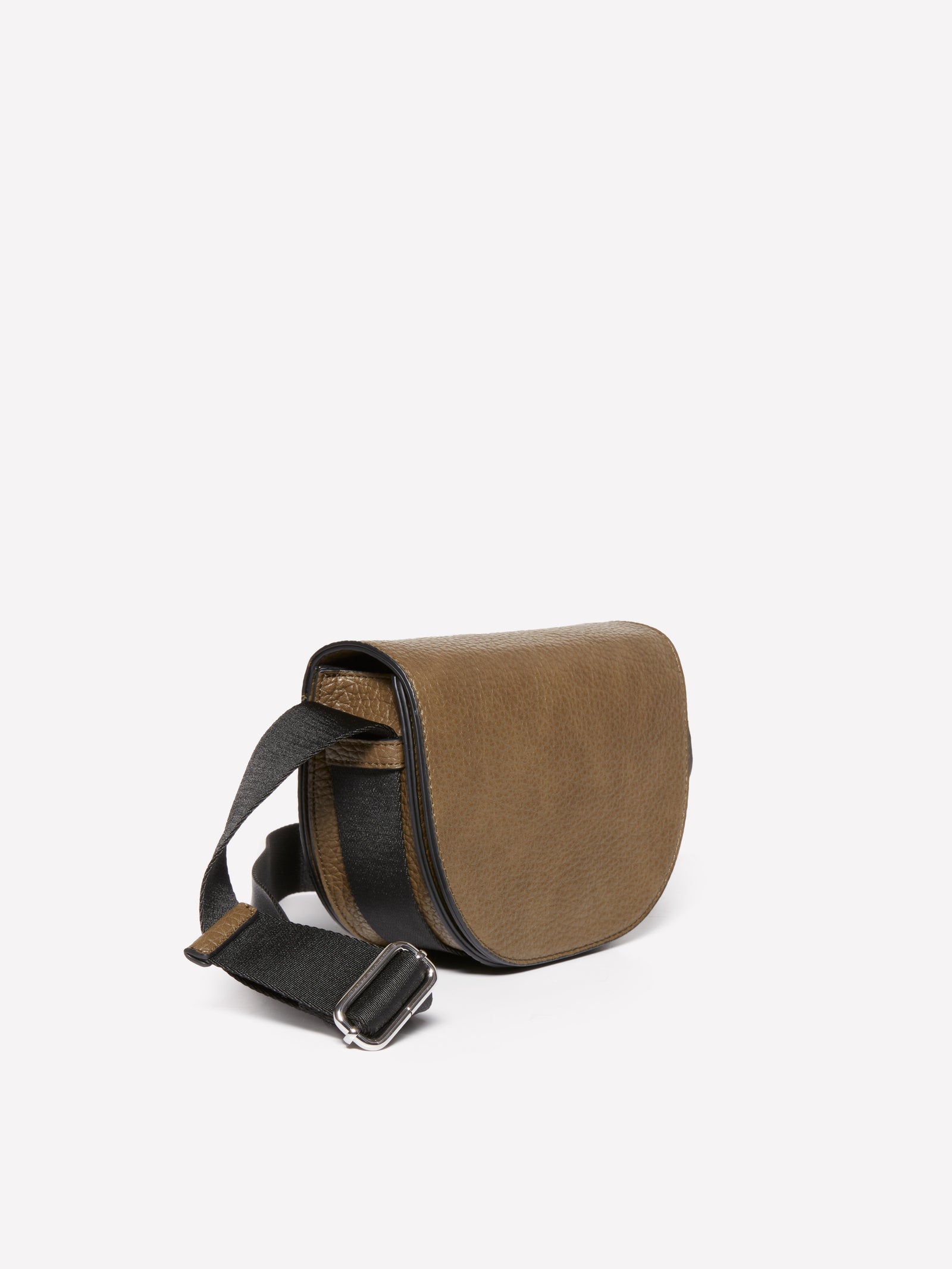 Borsa tracolla texturizzata da donna verde militare 4 | Sisley Outlet