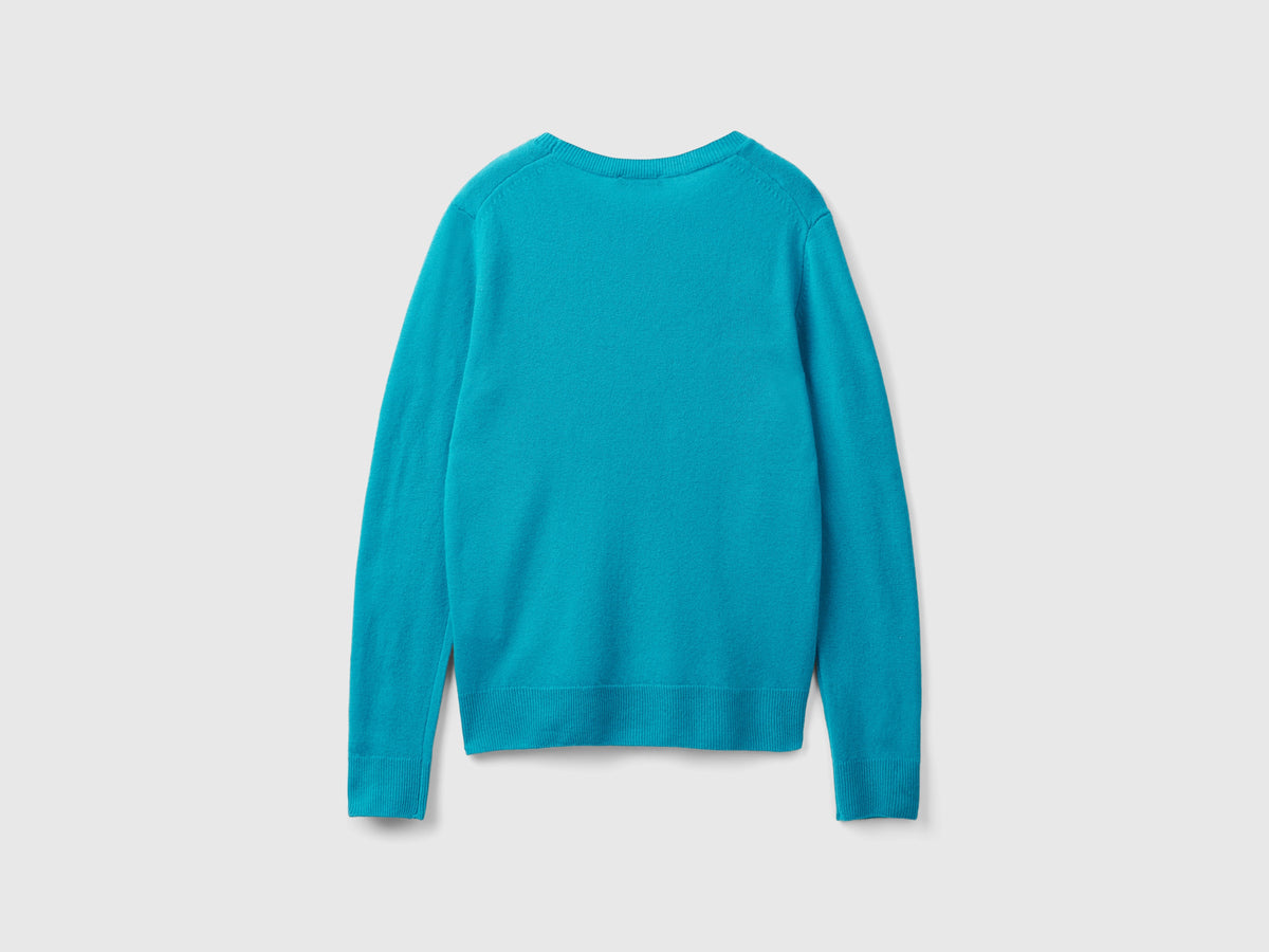 Maglia girocollo in pura lana Merino