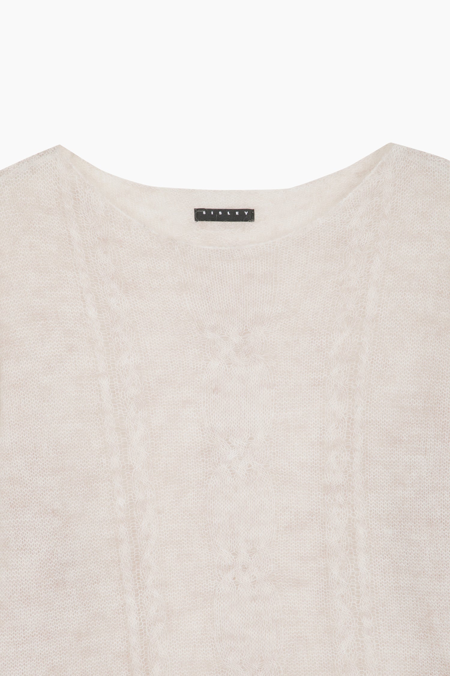 Maglia con trecce da donna bianco panna 3 | Sisley Outlet
