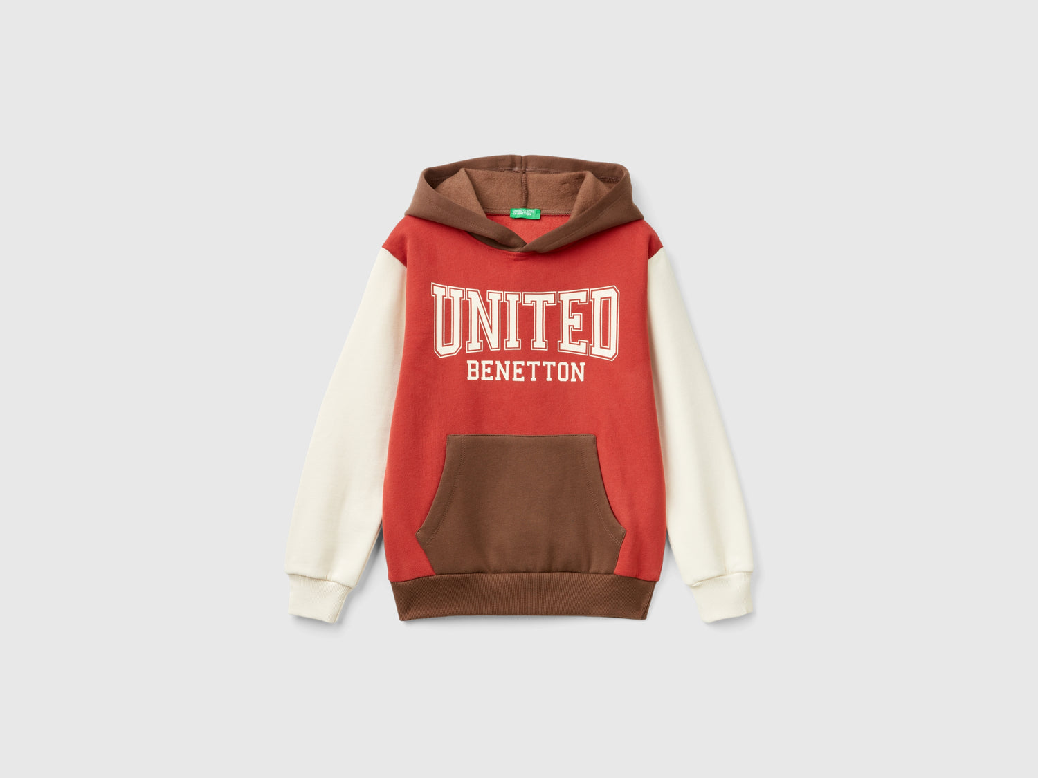 Calda felpa con cappuccio da bambino multi-color | Benetton Outlet