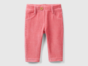 Pantaloni in ciniglia stretch