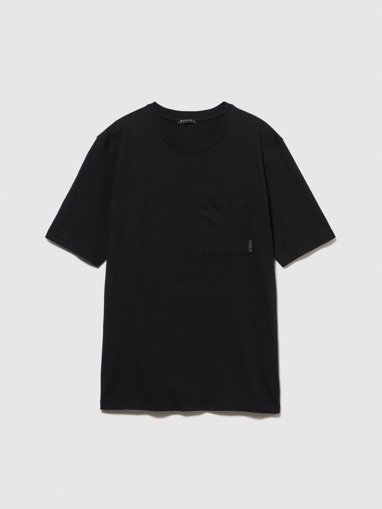 T-shirt con taschino da uomo nero | Sisley Outlet