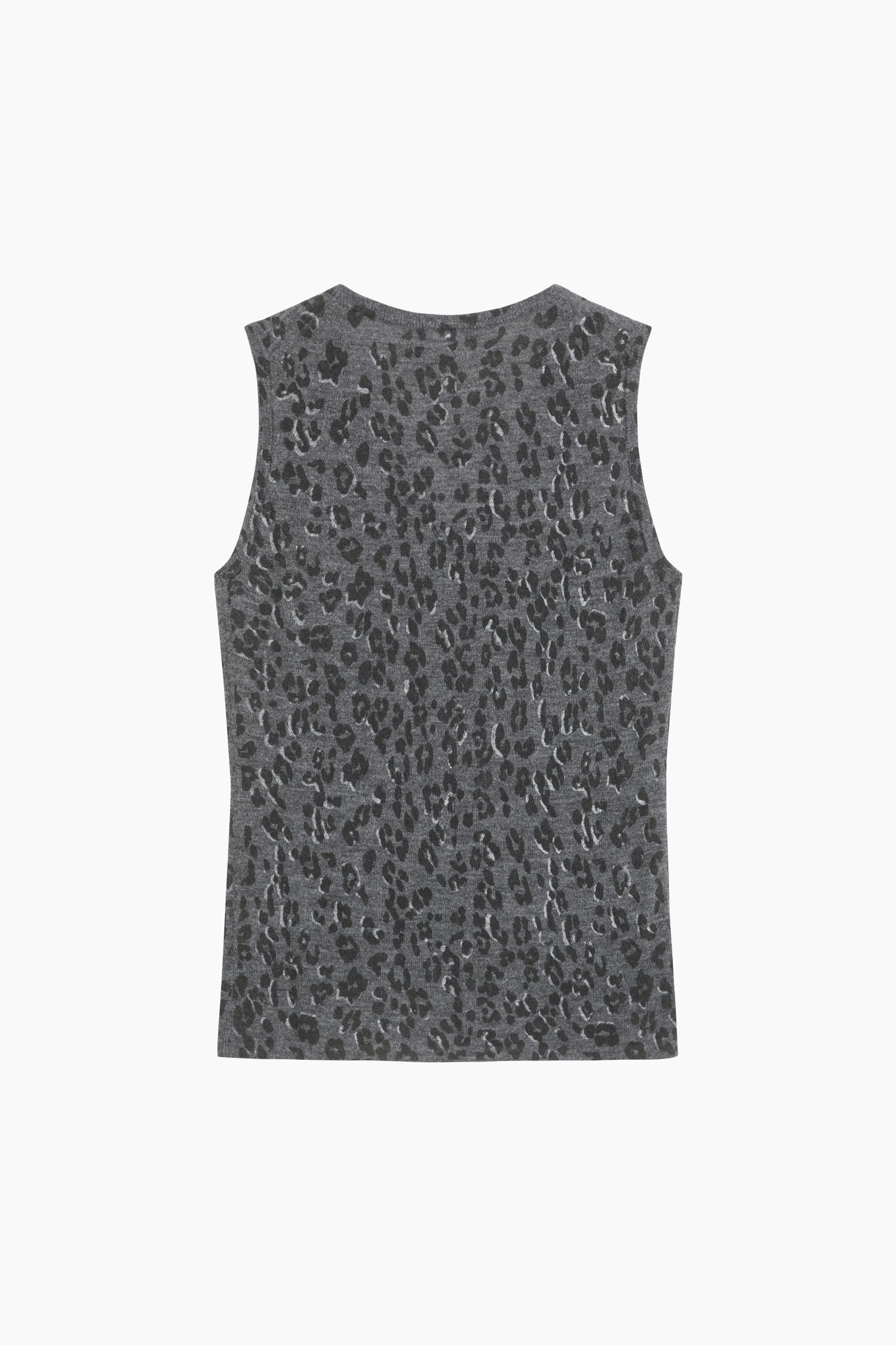 Canotta animaler in maglia da donna grigio scuro 2 | Sisley Outlet