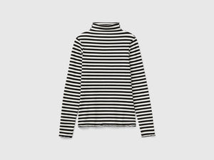 T-shirt lupetto a righe