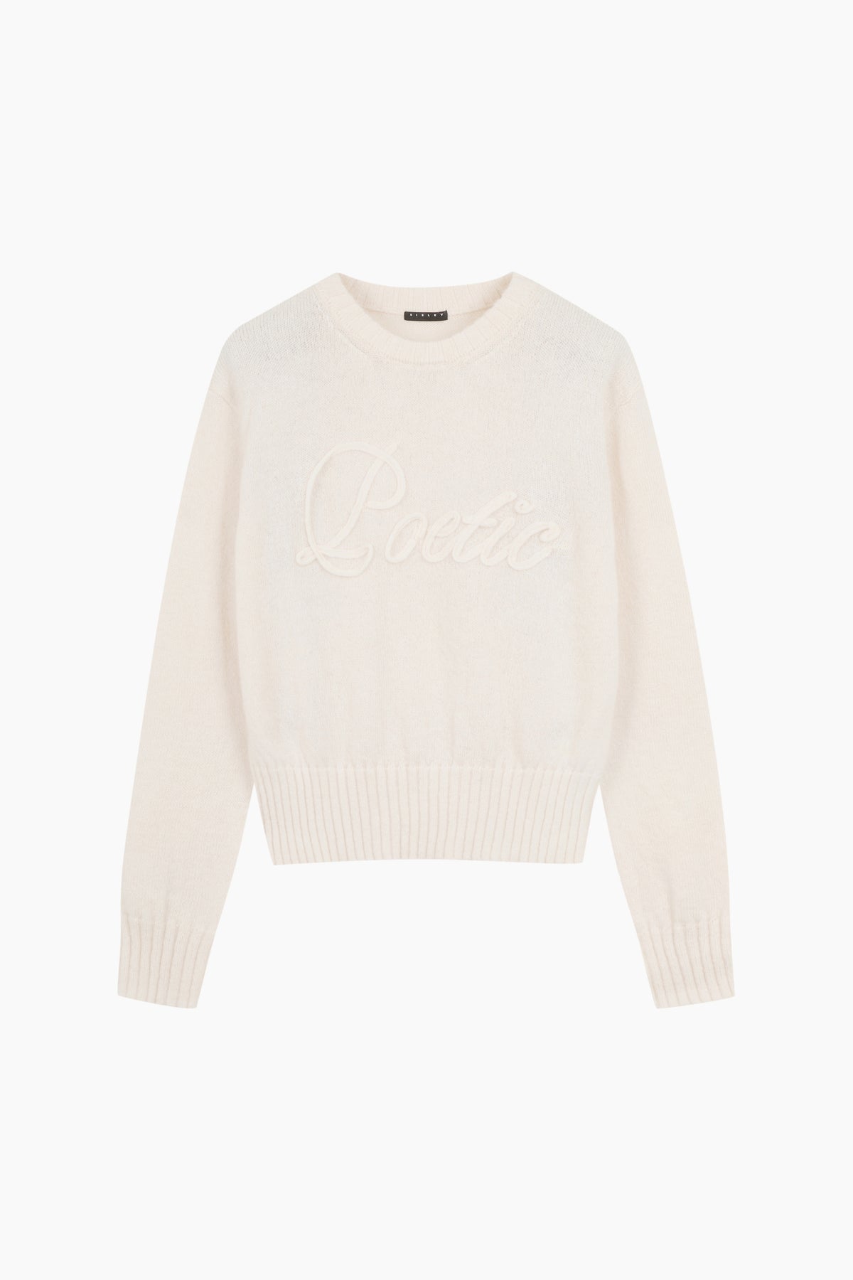 Maglia con intarsio lettering