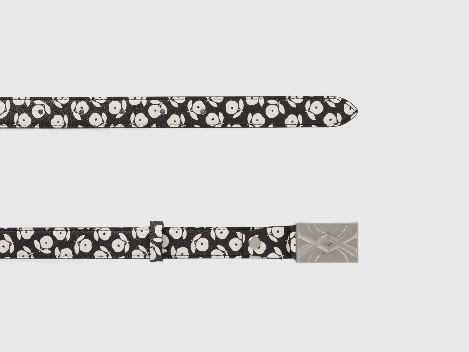 Cintura con fiori da donna nero 2 | Benetton Outlet