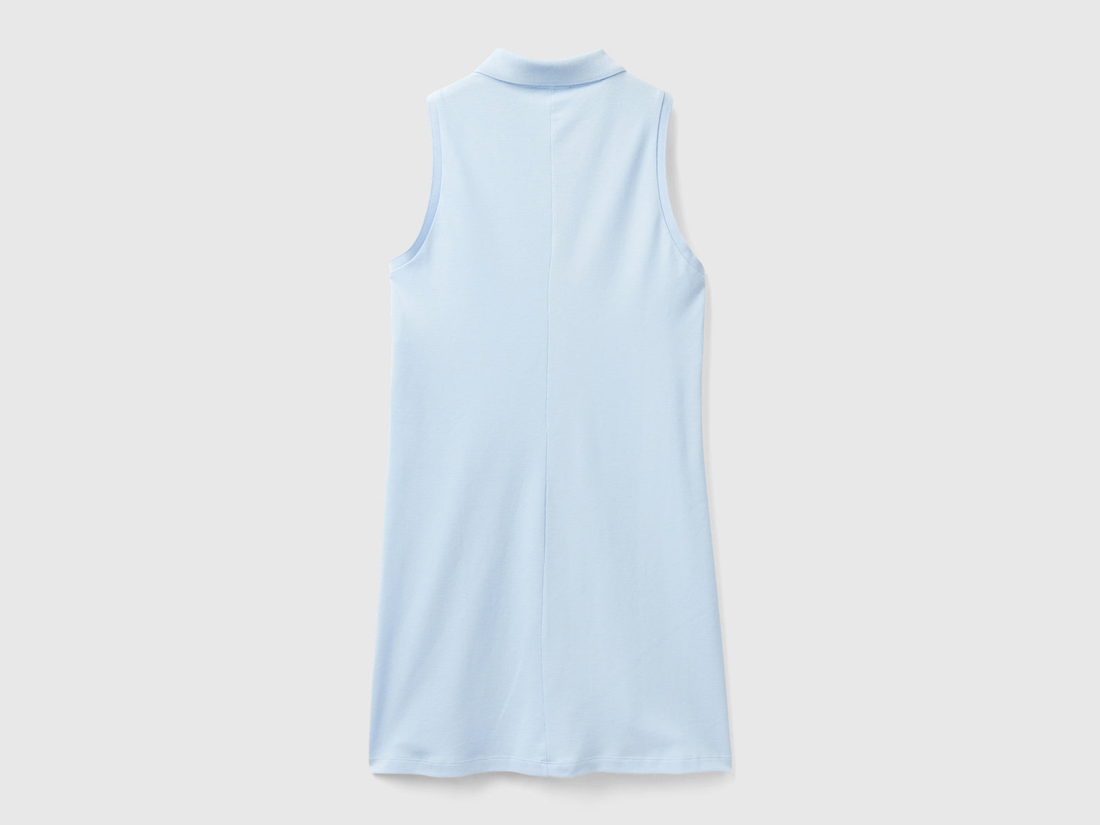 Vestito stile polo da donna celeste 2 | Benetton Outlet