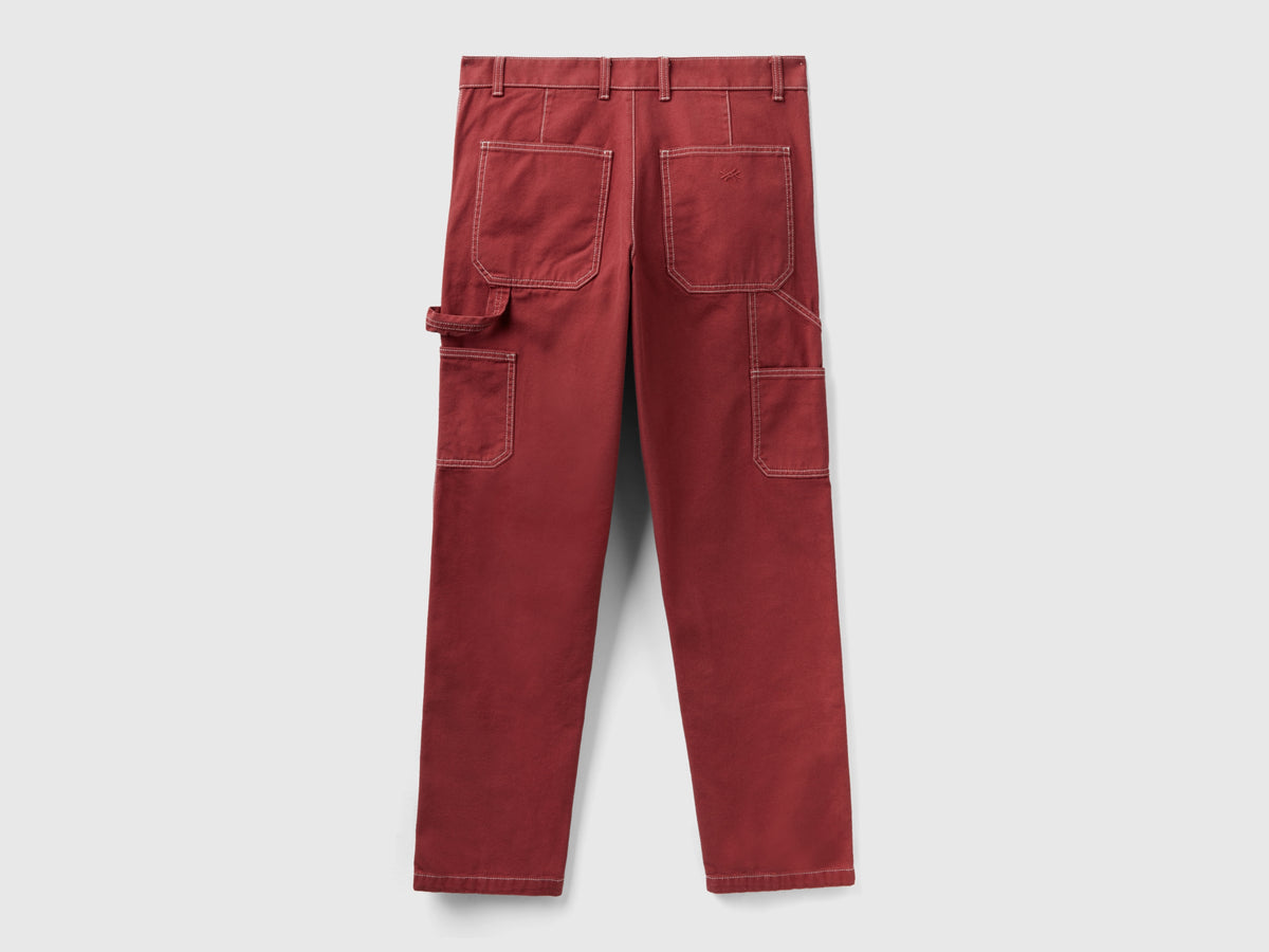 Pantaloni in tela di cotone