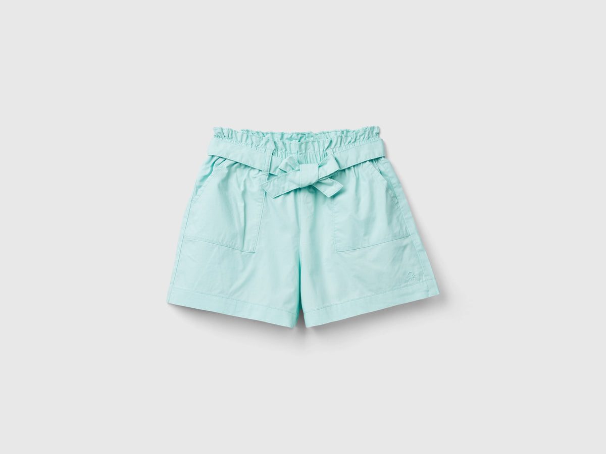 Pantaloni corti paperbag