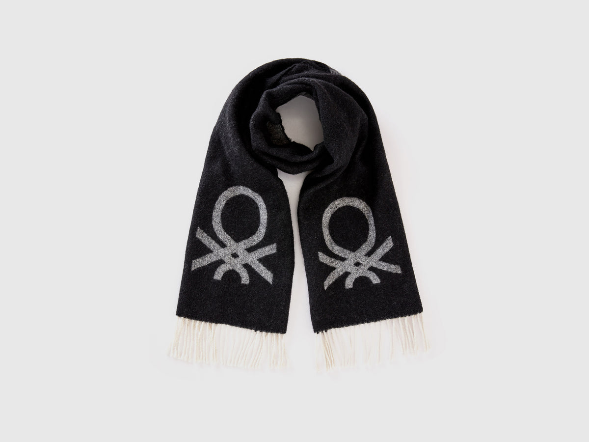 Sciarpa in misto lana e viscosa