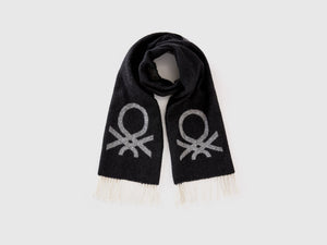 Sciarpa in misto lana e viscosa