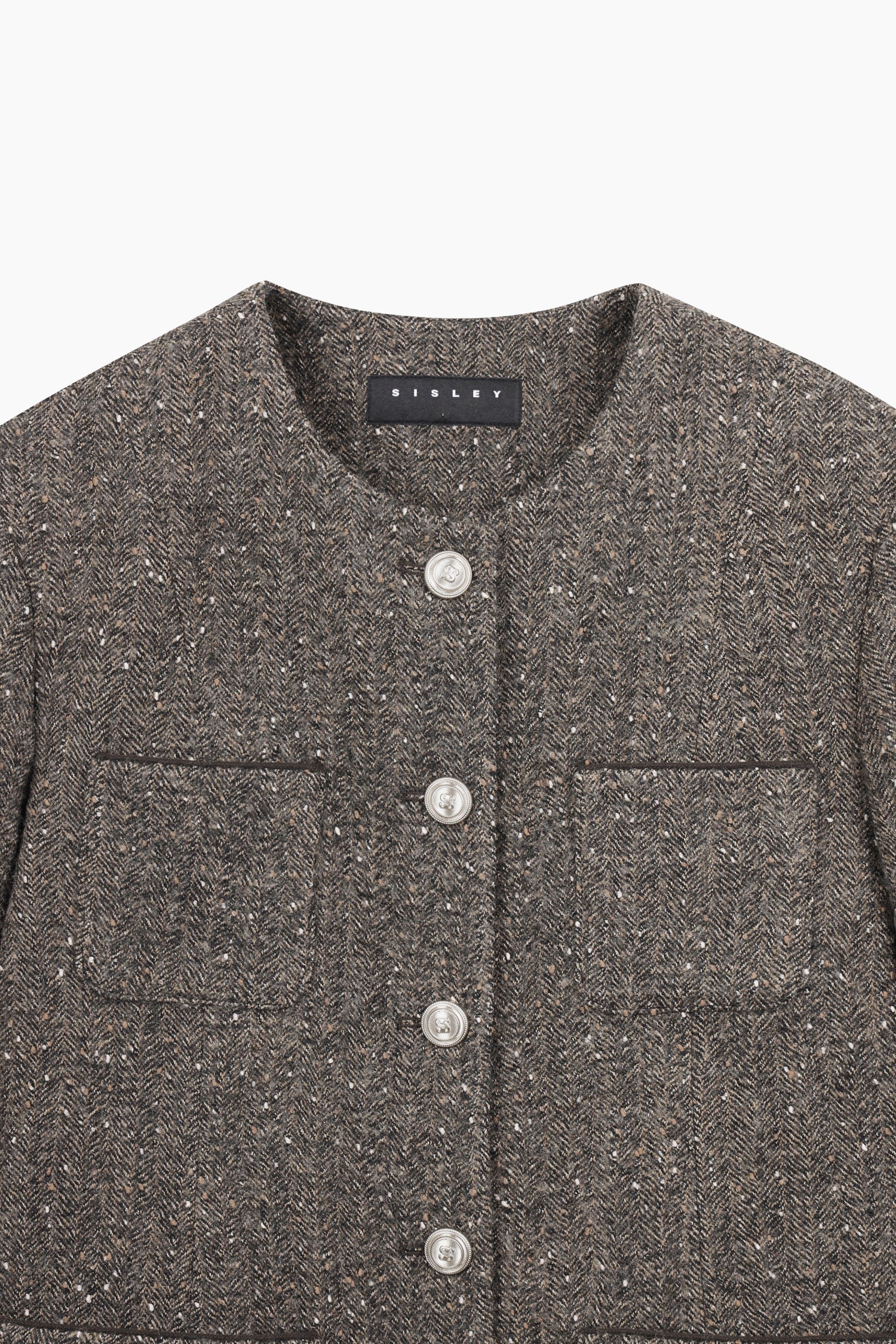 Giacca svasata da donna marrone scuro 3 | Sisley Outlet