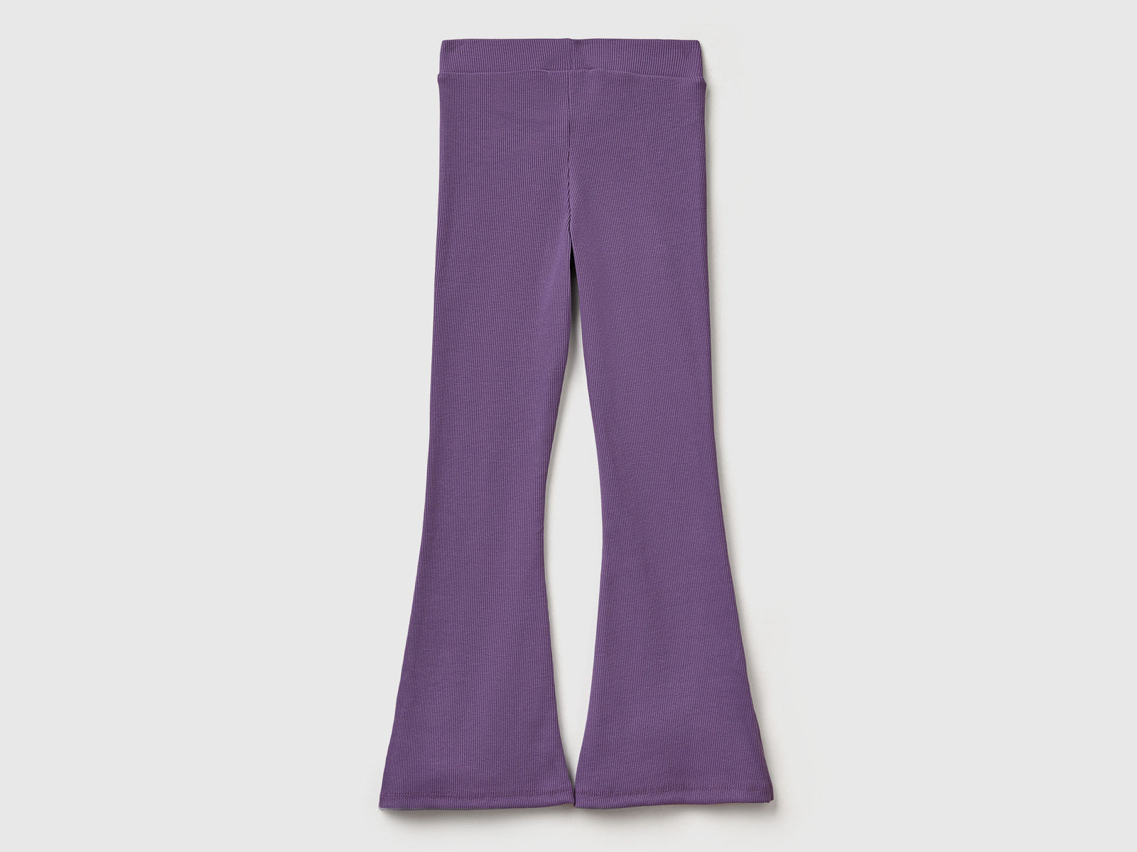 Leggings a zampa da bambina viola 2 | Benetton Outlet