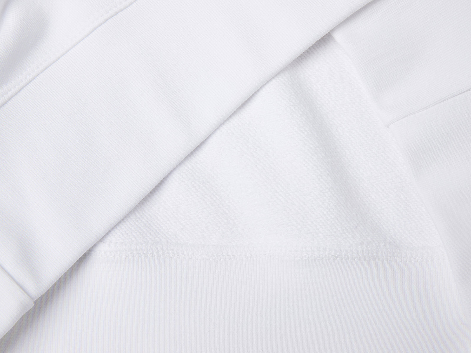 Felpa 100% cotone con stampa logo da donna bianco 3 | Benetton Outlet