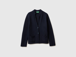 Giacca in maglia misto lana e cashmere