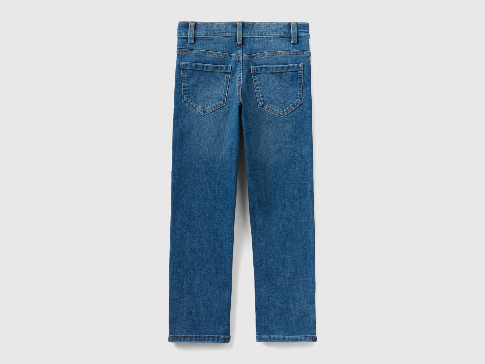 Jeans a vita alta da bambina blu 2 | Benetton Outlet