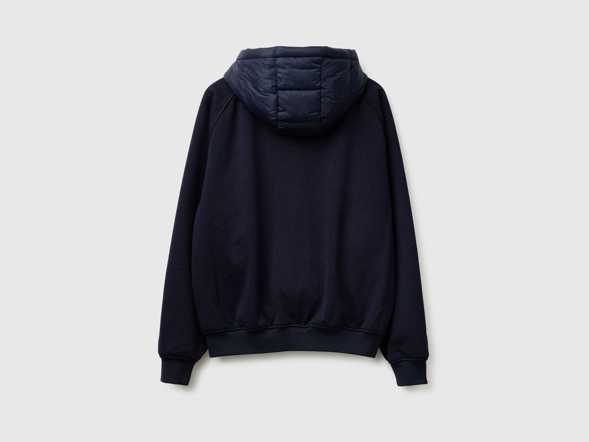 Giubbino regular in nylon e maglia
