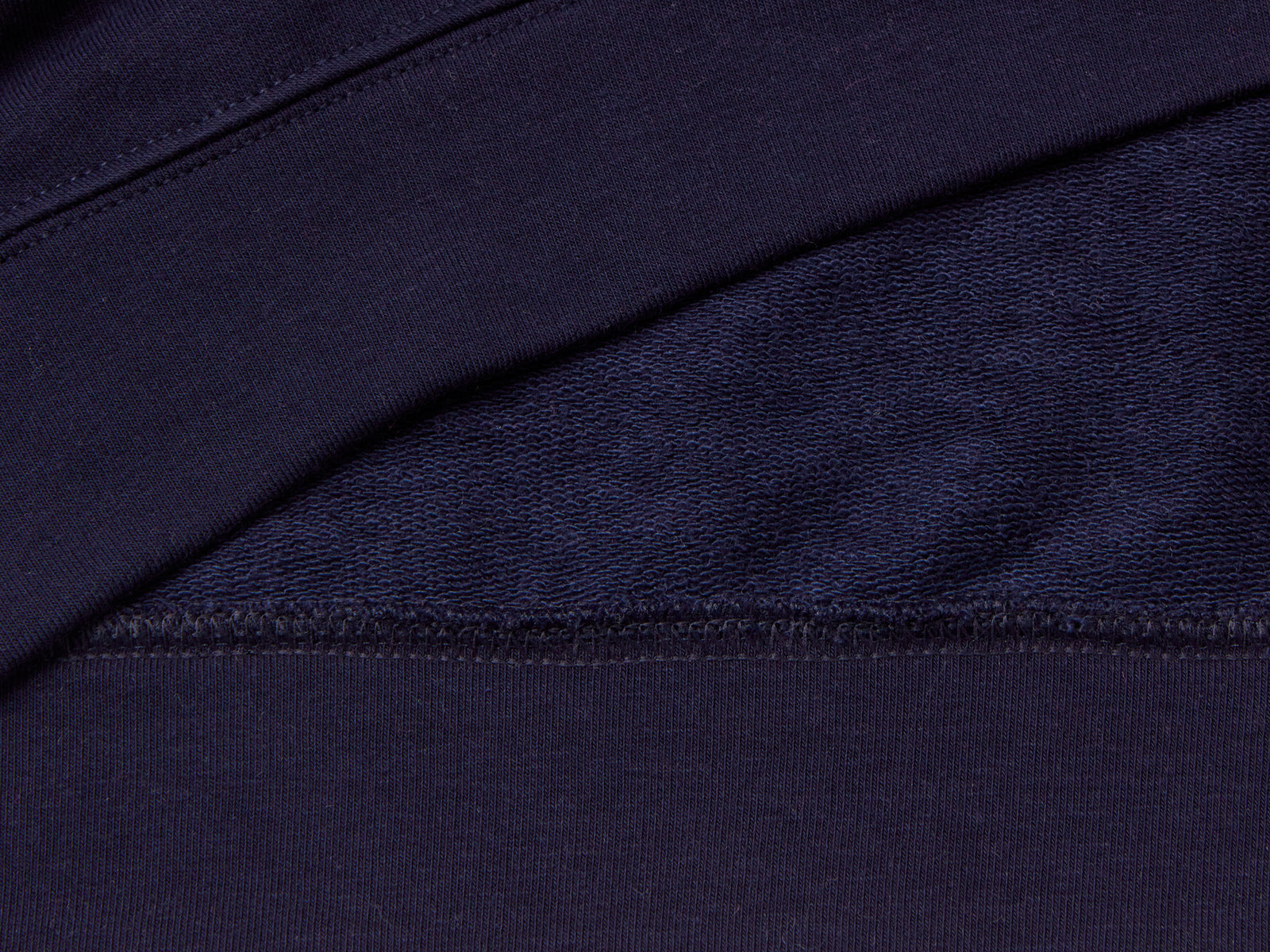 Felpa chiusa in misto cotone da donna blu scuro 3 | Benetton Outlet