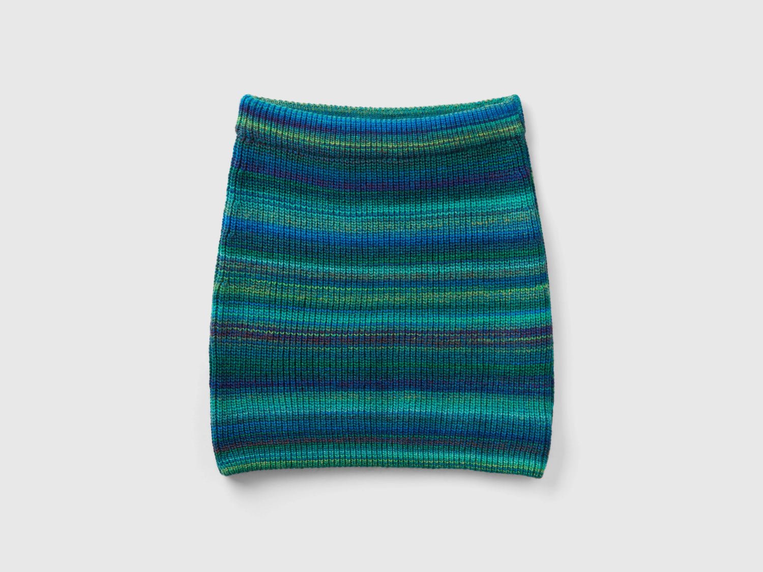 Minigonna in maglia a righe da donna multi-color | Benetton Outlet