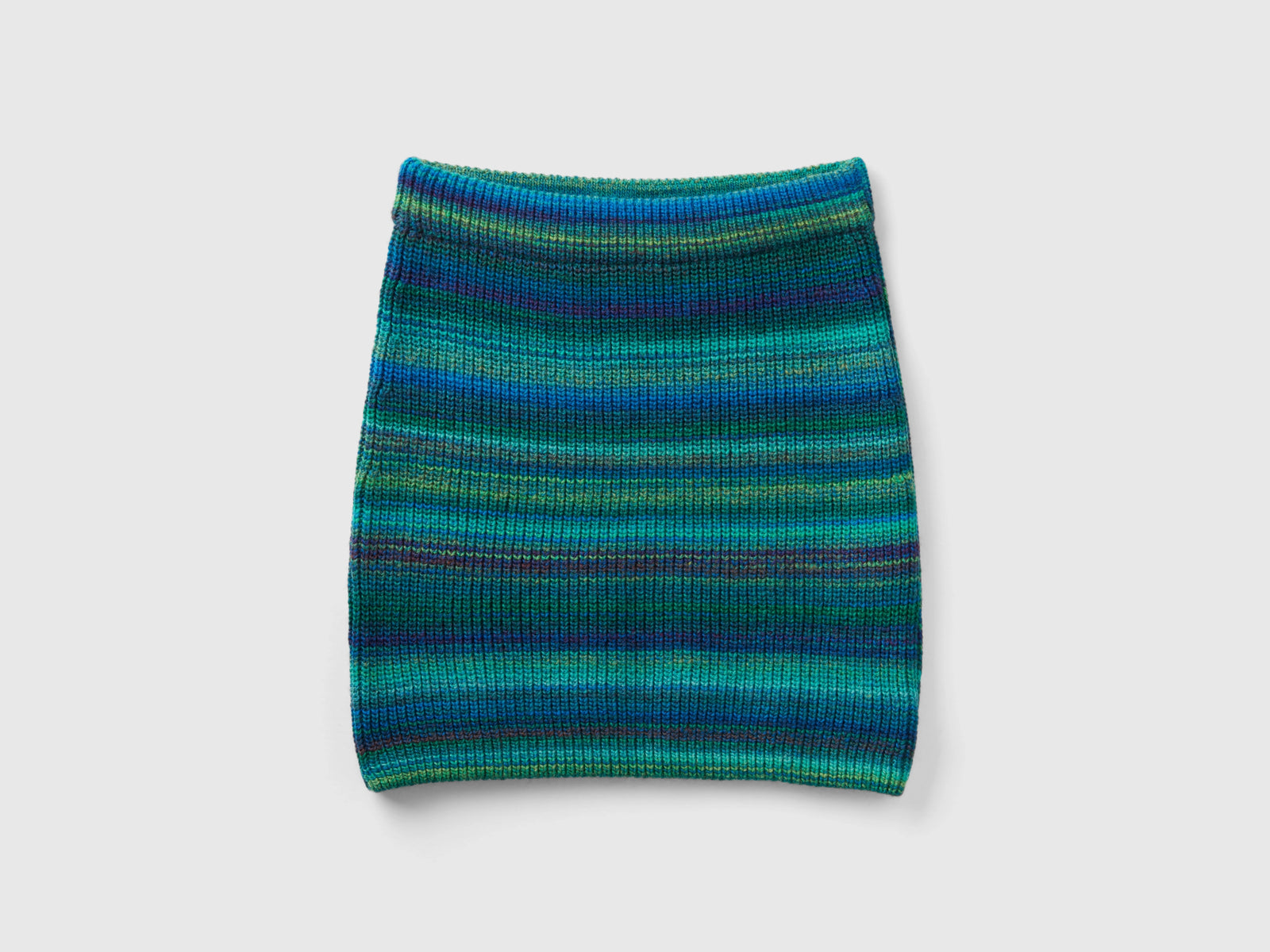 Minigonna in maglia a righe da donna multi-color | Benetton Outlet