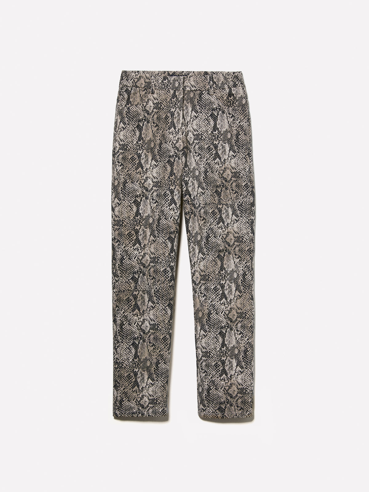Pantalones estampados de corte entallado