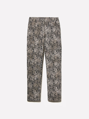 Pantalones estampados de corte entallado