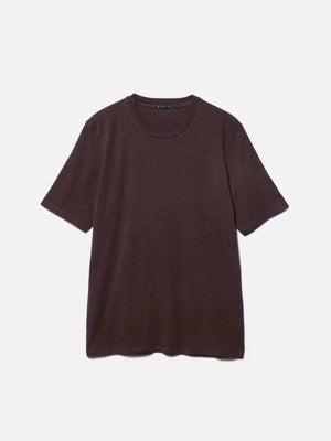 T-shirt a maniche corte regular fit marrone