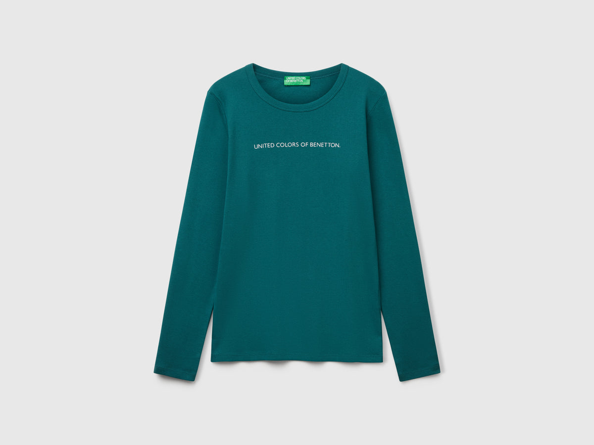 T-shirt a manica lunga 100% cotone