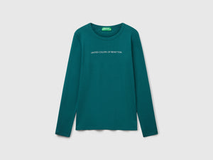 T-shirt a manica lunga 100% cotone
