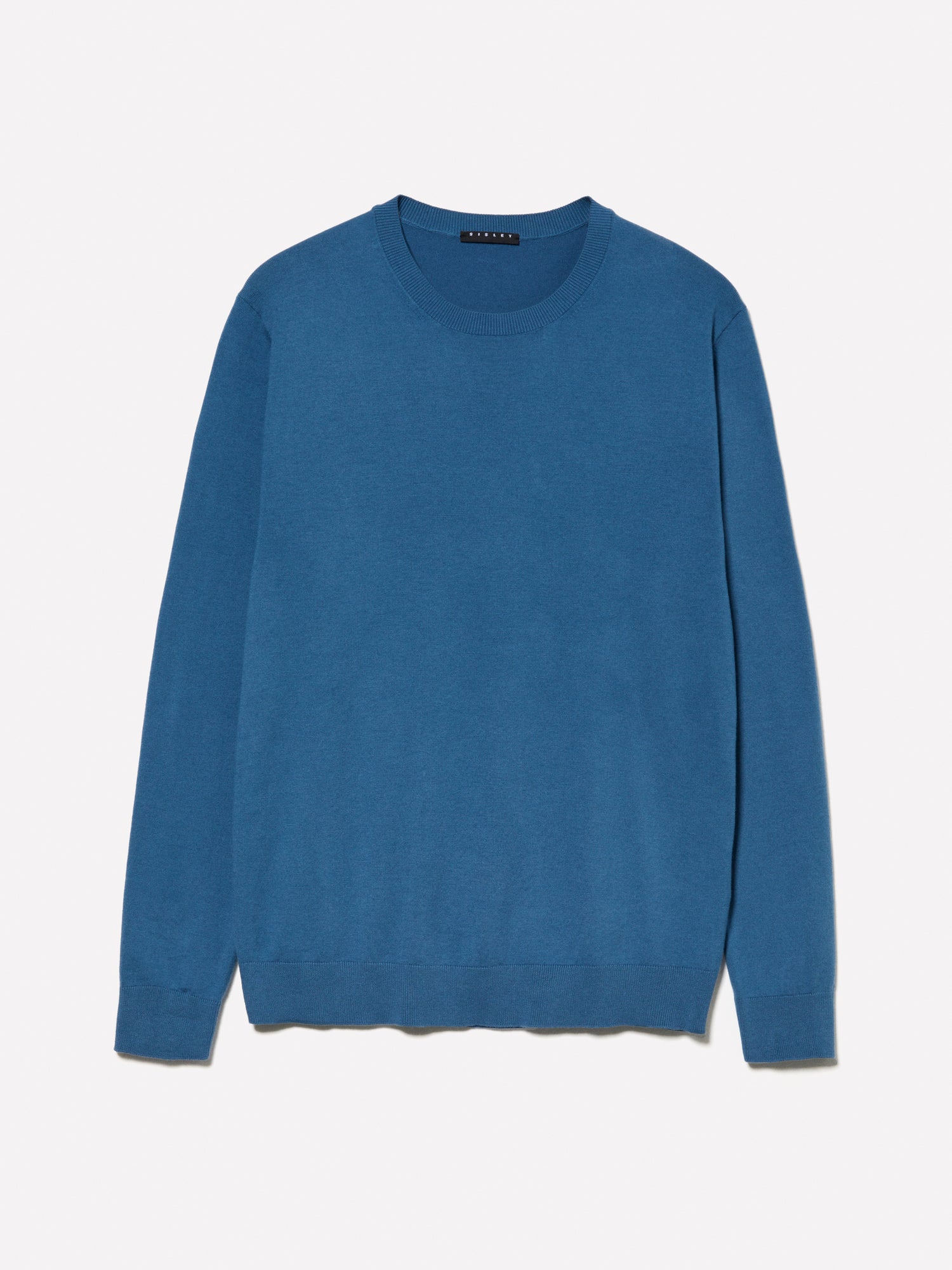 Maglia tinta unita da uomo blu | Sisley Outlet