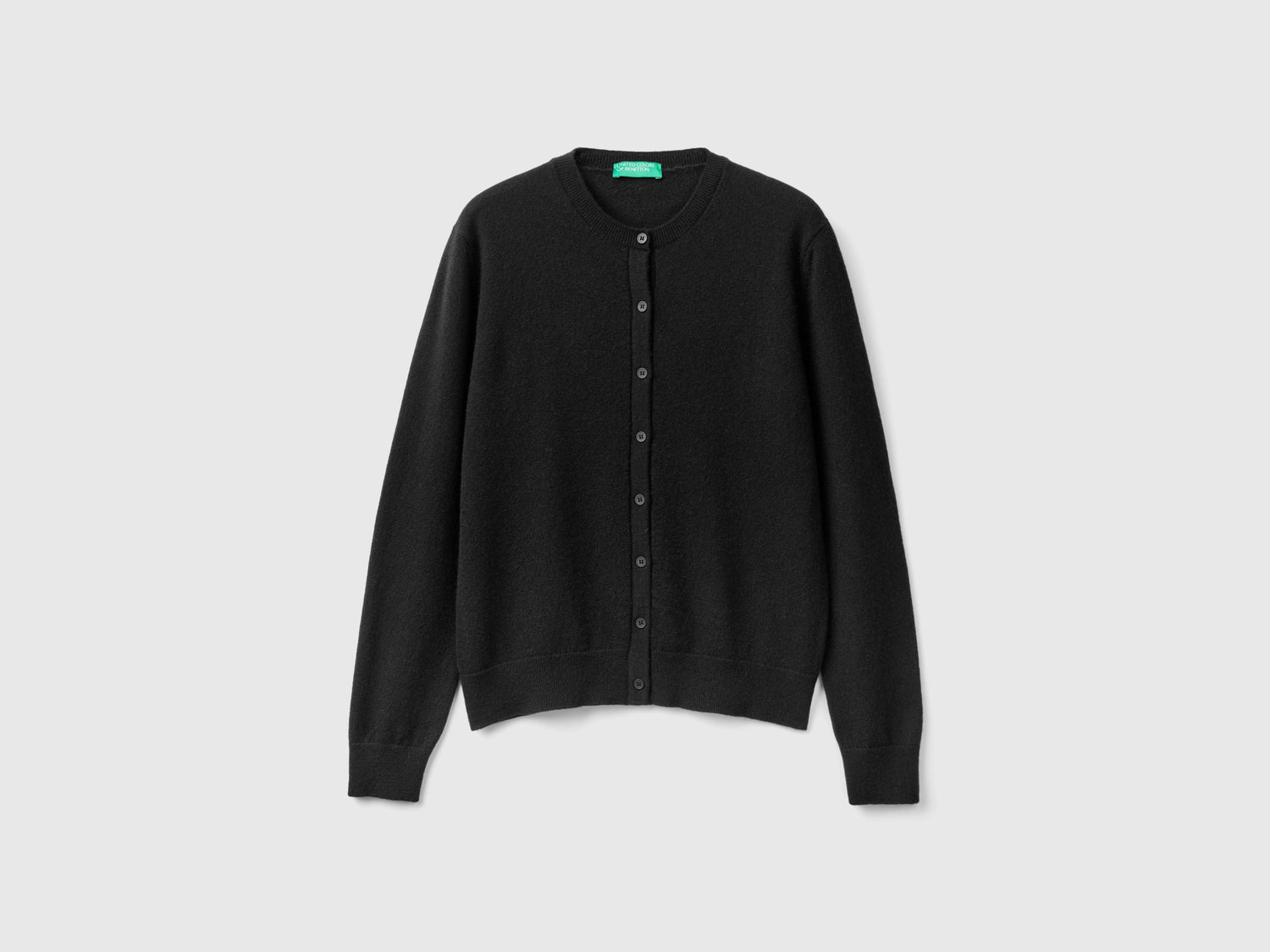 Cardigan in puro cashmere da donna nero | Benetton Outlet