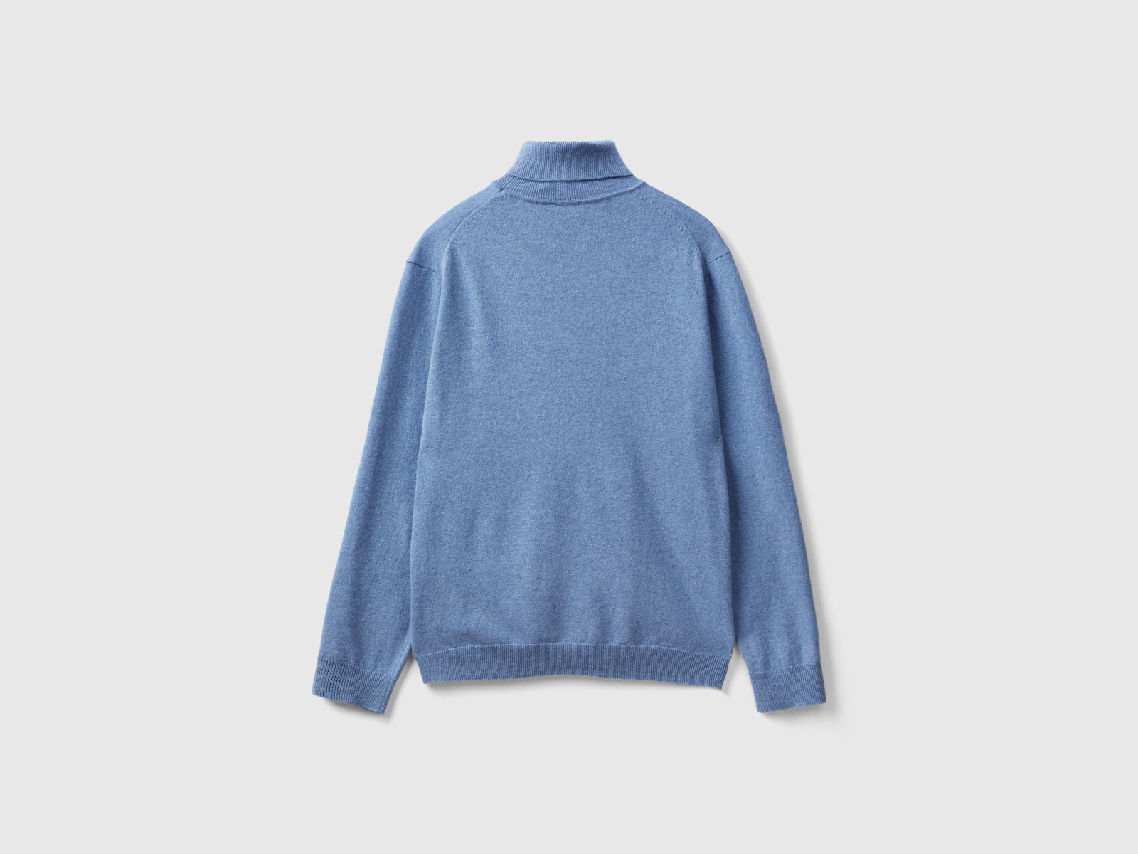 Dolcevita celeste in pura lana Merino da uomo azzurro 2 | Benetton Outlet