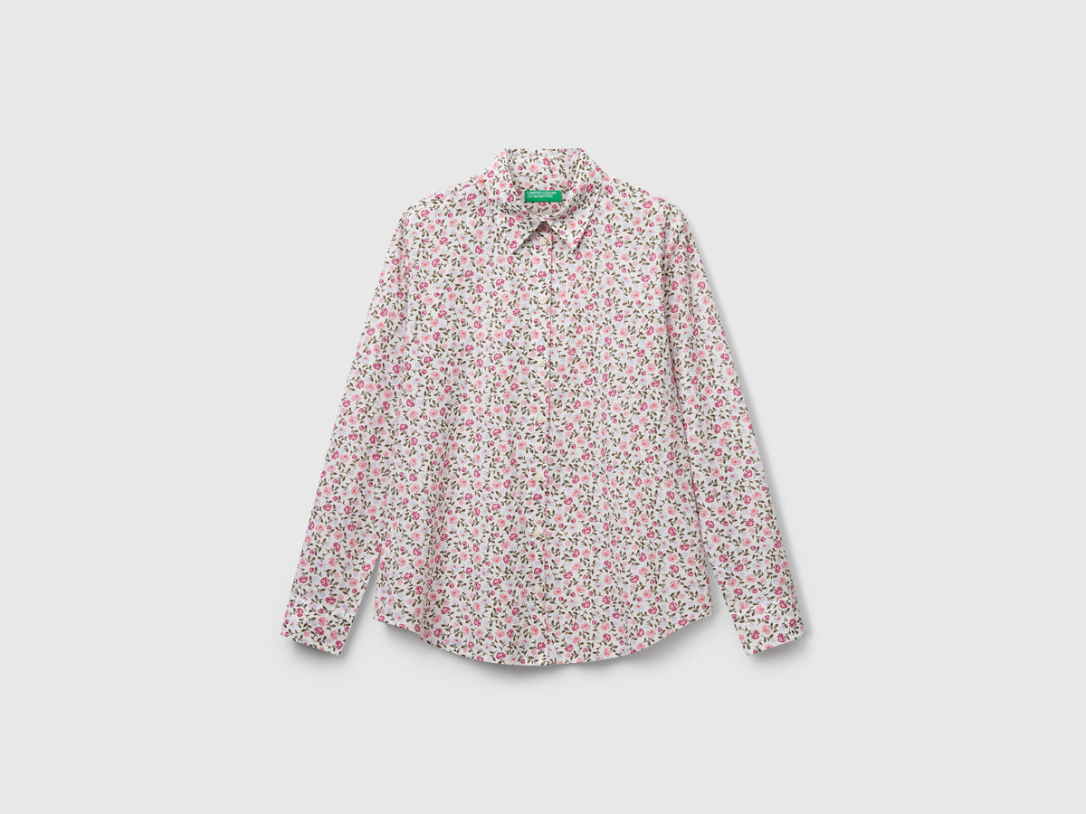 Camicia fantasia in cotone leggero