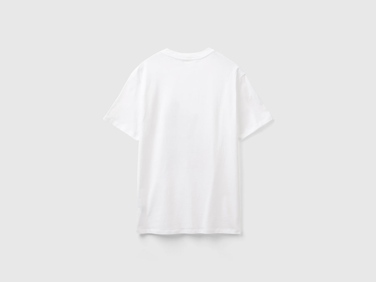 T-shirt con stampa in cotone bio