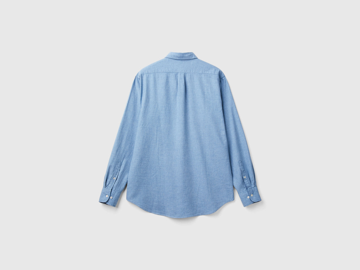 Camisa abotonada de franela