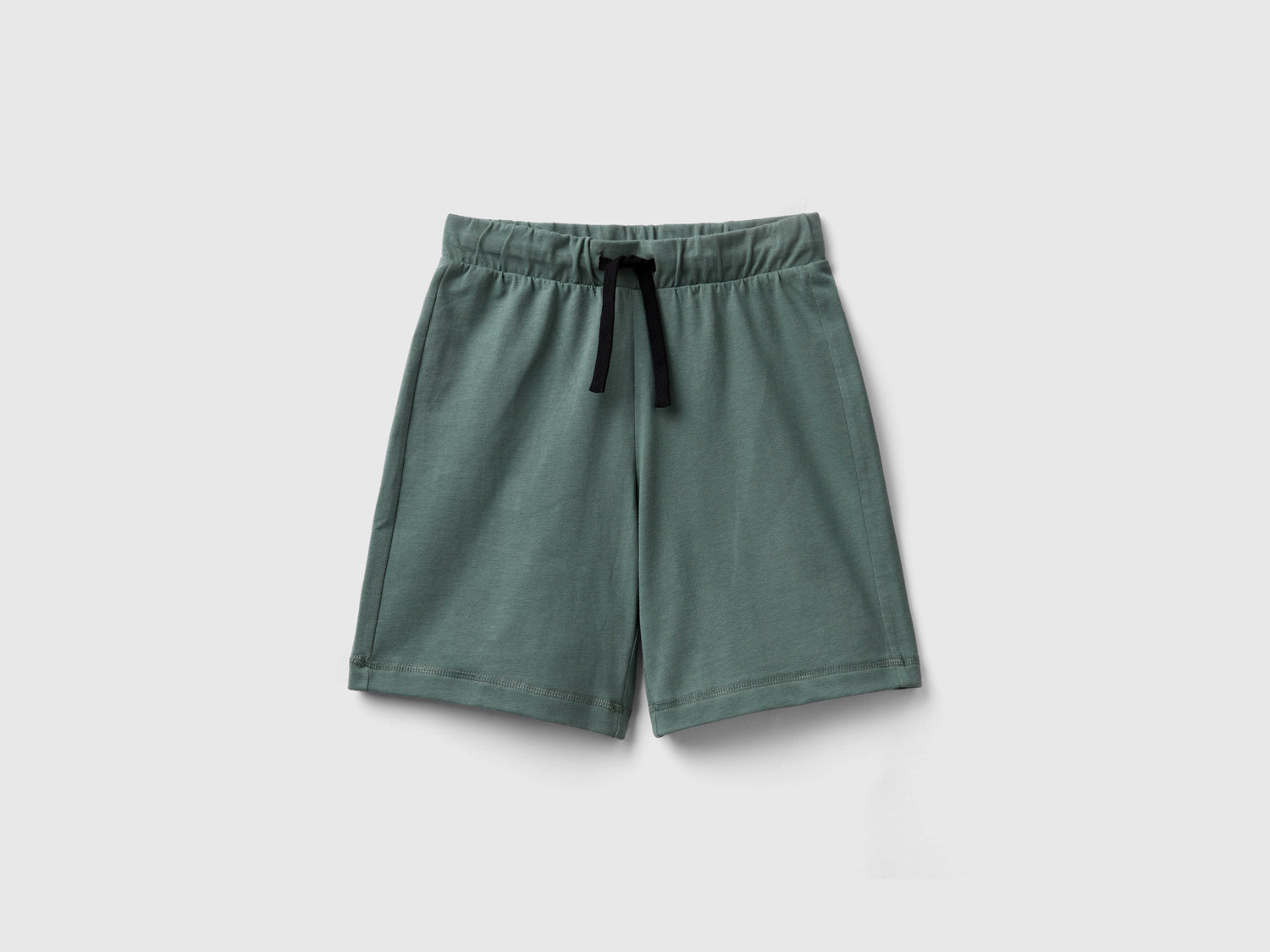 Bermuda in 100% cotone da bambino verde militare | Benetton Outlet