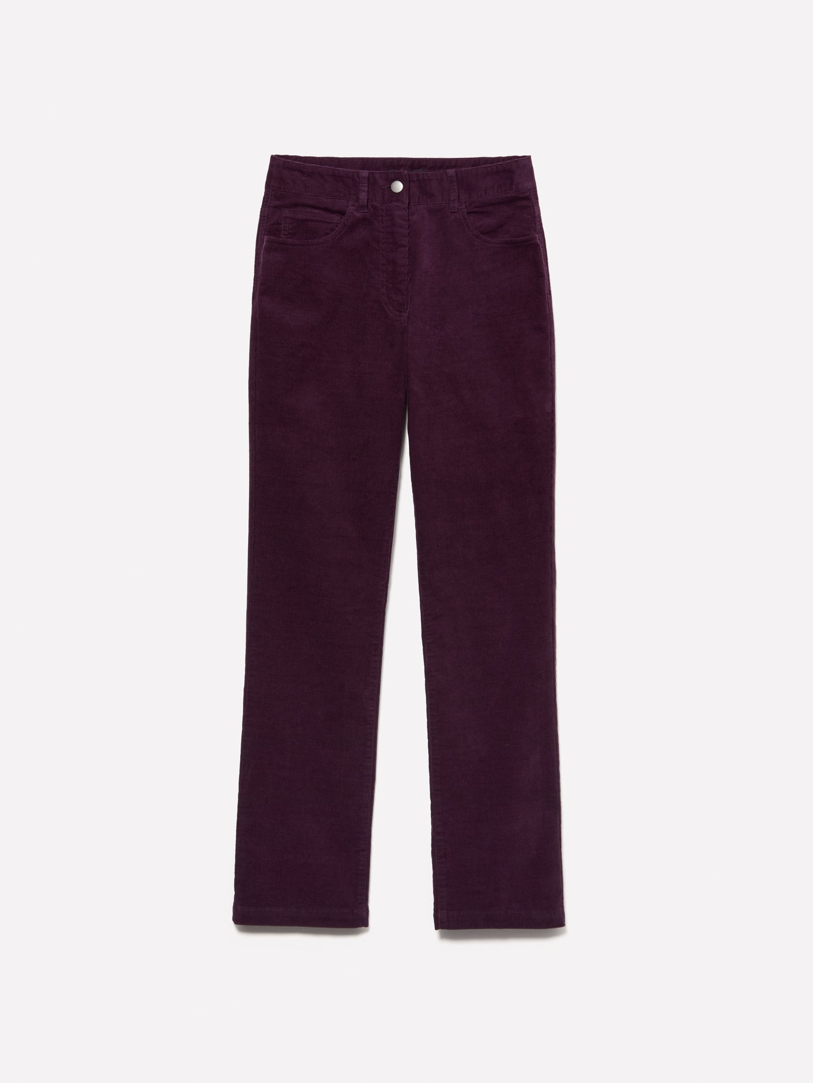Pantaloni in velluto a costine da donna prugna | Sisley Outlet