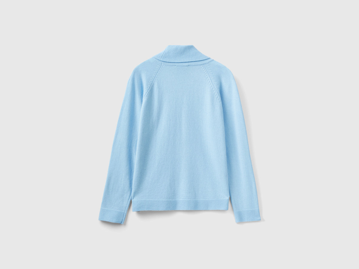 Maglione dolcevita in misto lana e cashmere
