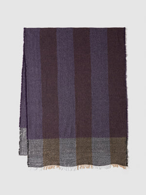 Sciarpa a righe con lurex