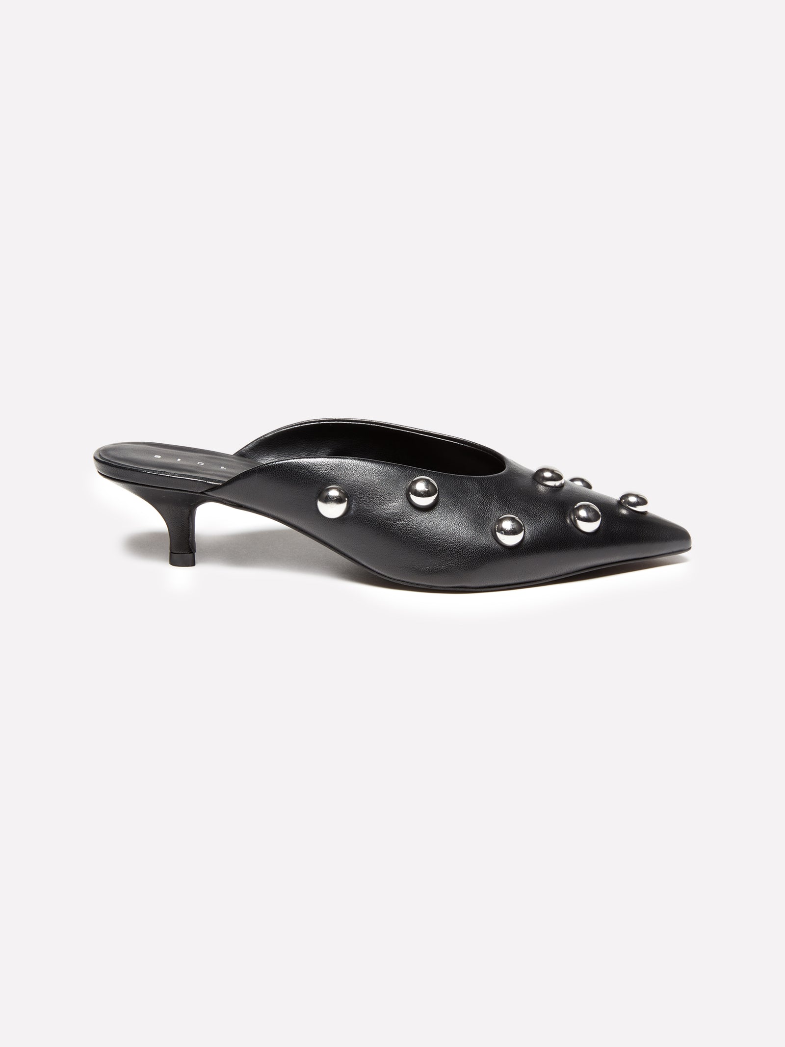 Mules 100% pelle con cabochon da donna nero 4 | Sisley Outlet