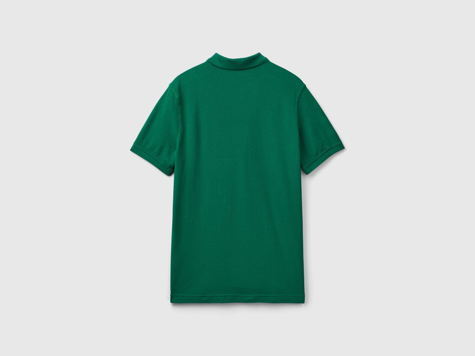 Polo de corte regular da uomo verde scuro 2 | Benetton Outlet